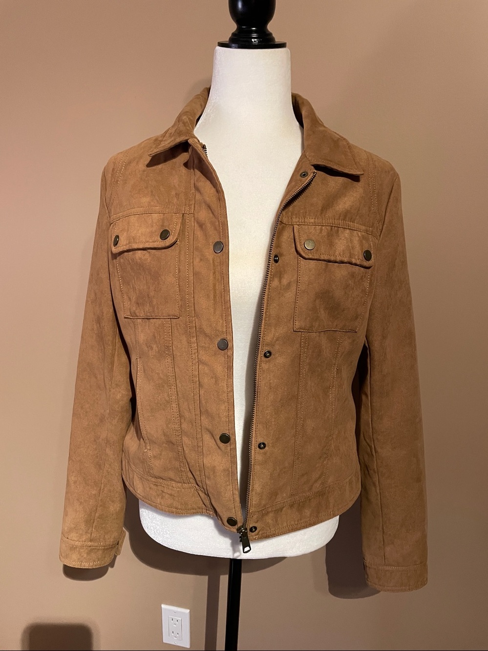 REITMANS Faux Suede Jacket Women's Size Medium